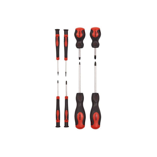 Amtech 8 Piece Screwdriver Set Phillips Slotted Stubby Regular Plumber Mechanic - L0810