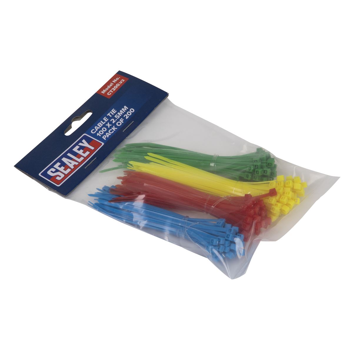 Sealey Cable Tie 100 x 2.5mm Pack of 200 CT200