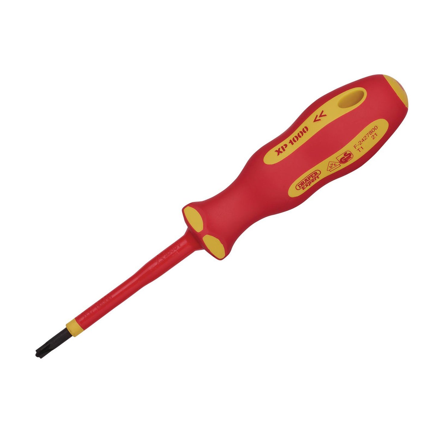 Genuine Draper Ergo Plus VDE No.1 x 80mm PZ/SL Screwdriver | 64489