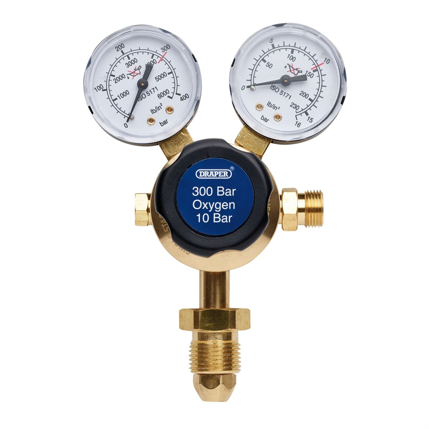 Draper 1x 300 Bar Oxygen Regulator Garage Professional Standard Tool 35010