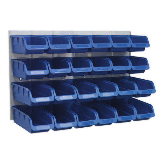 Sealey Bin & Panel Combination 24 Bins - Blue TPS131