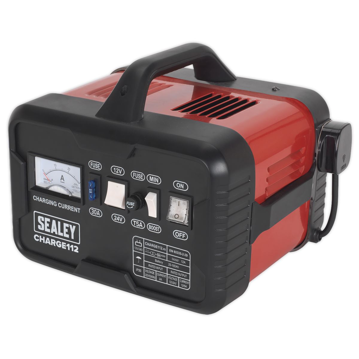 Sealey Battery Charger 16Amp 12/24V 230V CHARGE112