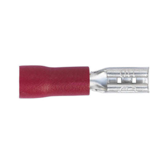 Sealey Push-On Terminal 2.8mm Female Red Pack of 100 RT19