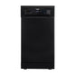 Baridi Slimline Freestanding Dishwasher 45cm Wide 10 Place Settings, Black DH267