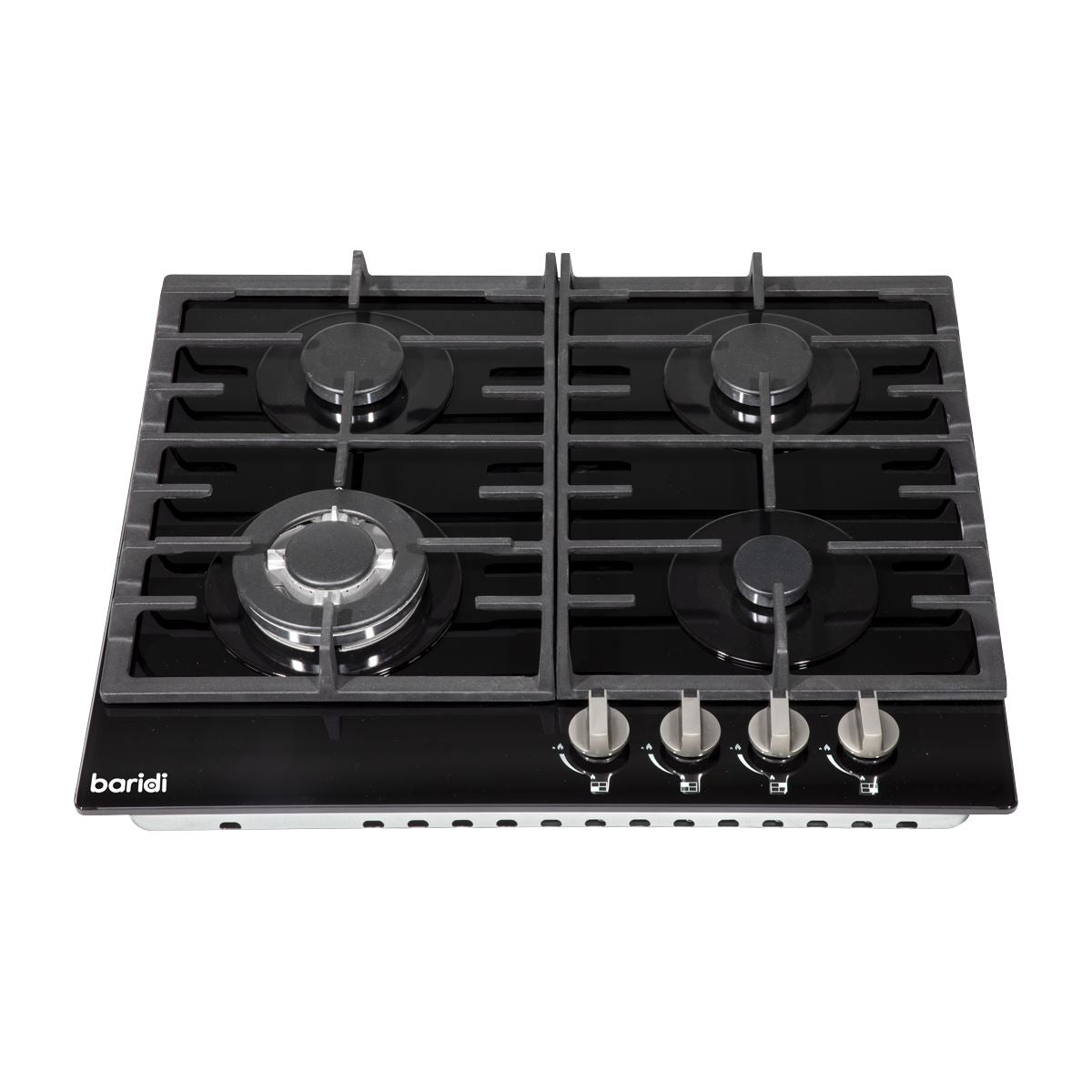 Baridi Gas Hob with 4 Cooking Zones 60cm - Black DH226