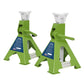 Axle Stands (Pair) 3tonne Capacity per Stand Ratchet Type Hi-Vis Green VS2003HV