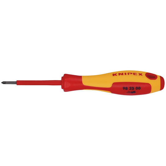 KNIPEX 98 25 00 VDE Insulated Pozidriv Screwdriver, PZ0 x 60mm