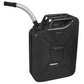 Sealey Screw Cap Metal Jerry Can 20L - Black JC20SCB