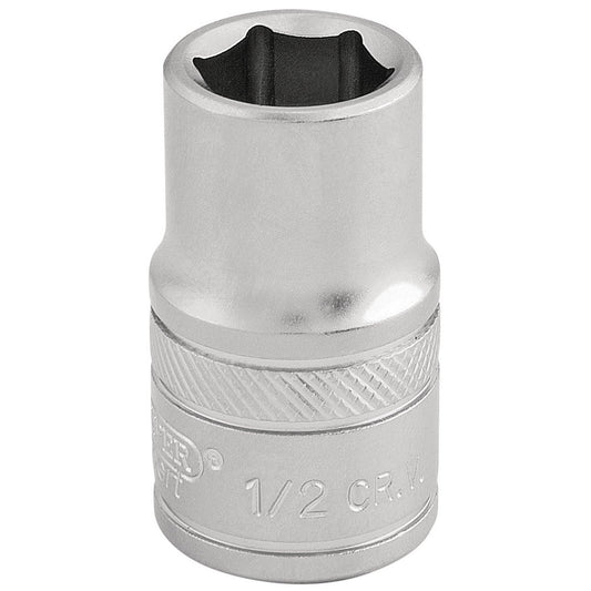 Draper Expert Quality Chrome 1/2" Square Drive 6 Point Imperial Socket - 1/2" - 16626