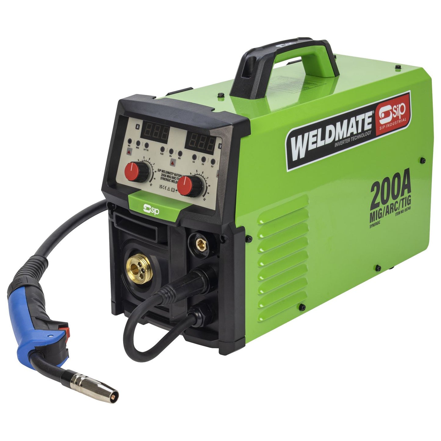 SIP WELDMATE AUTOPLUS 200A MIG/ARC/TIG Synergic Welder with Cart Package