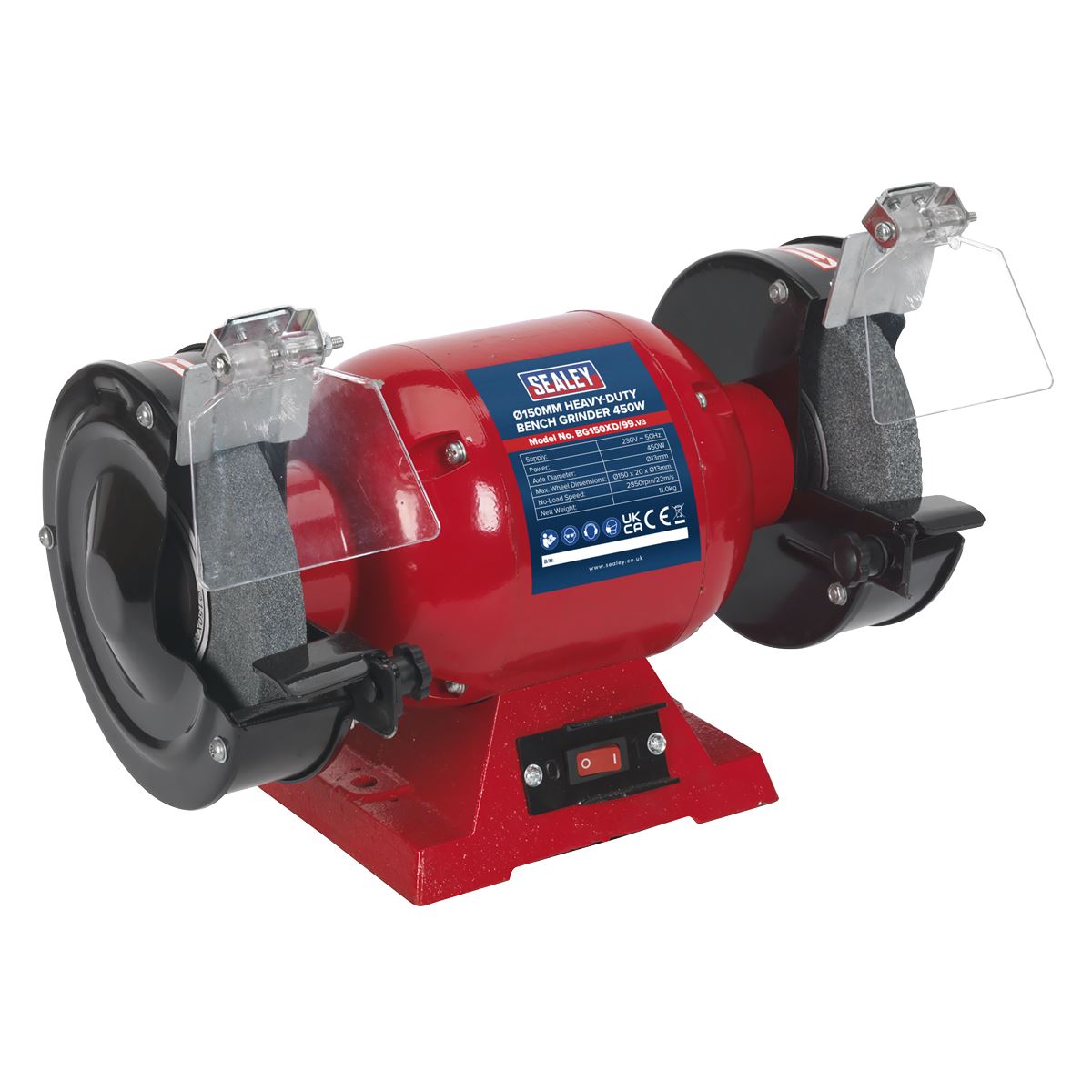 Sealey Bench Grinder 150mm 450W/230V Heavy-Duty BG150XD/99