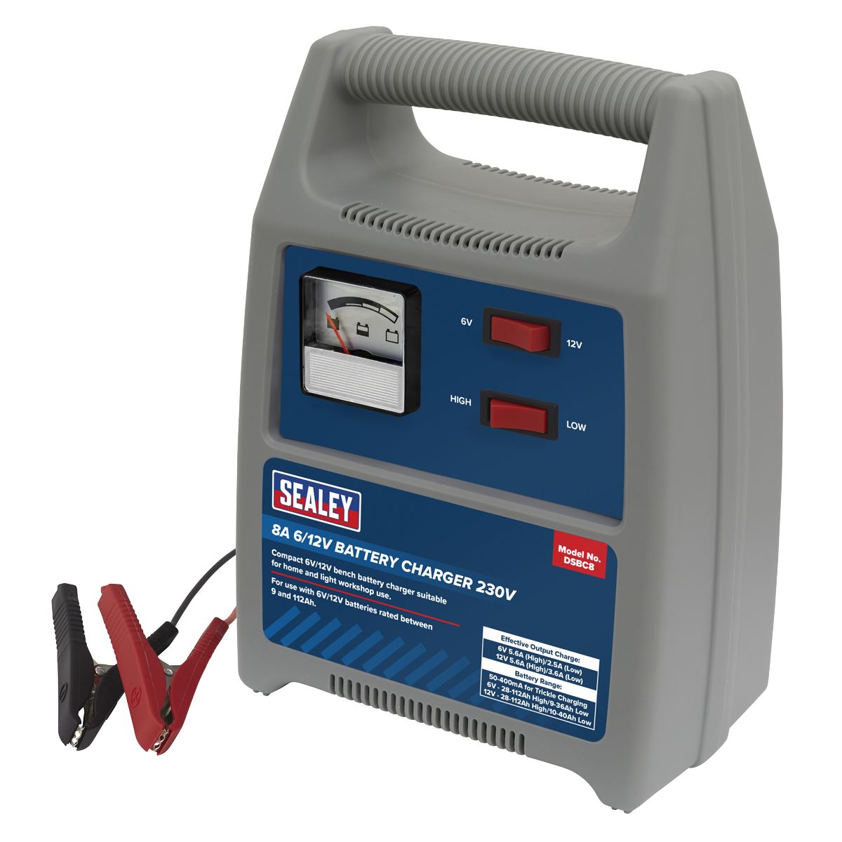 Sealey Battery Charger 8A 6/12V 230V DSBC8