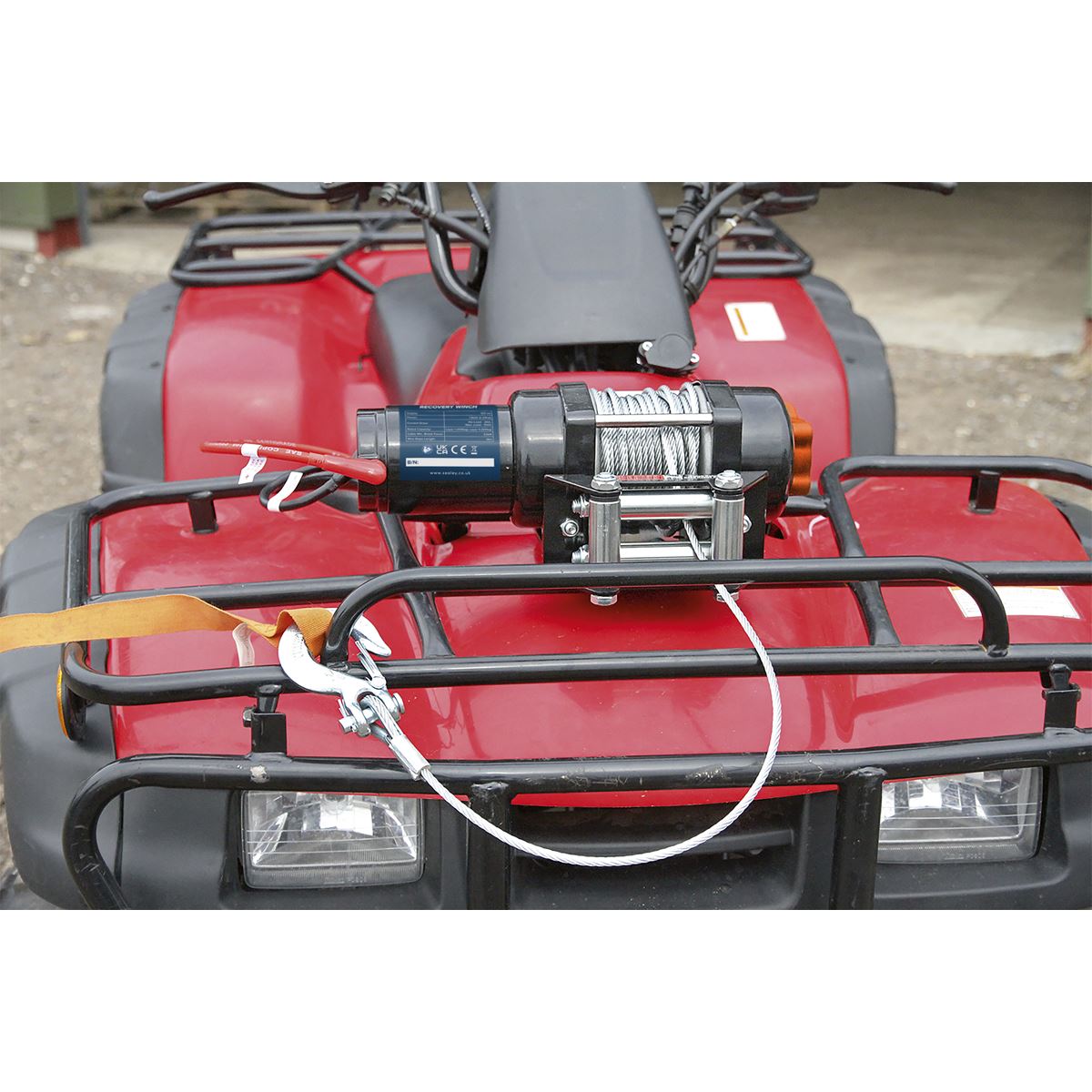 Sealey ATV/Quad Recovery Winch 2040kg (4500lb) Line Pull 12V ATV2040