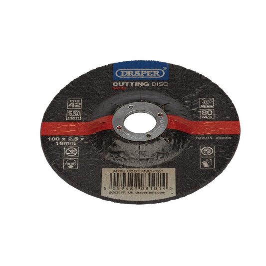 Draper Cut/Disc Metal - 100X2.5mm Dpc CGD1