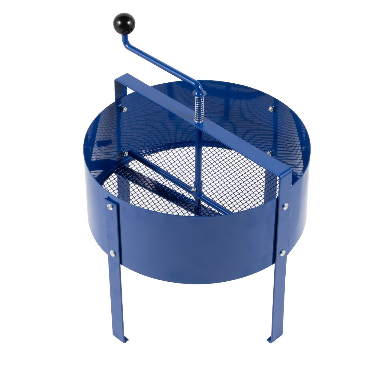 Sealey Dellonda Large Rotary Garden Sieve for Soil and Stones. Also Suitable for Compost, Earth, and Rocks. Garden Riddle and 7mm Grille Soil Sifter. 1.2mm Blue Steel DG261