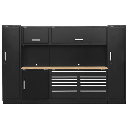 Sealey Premier 3.3m Storage System - Pressed Wood Worktop APMSCOMBO7W