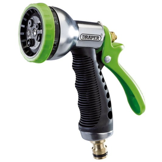 Garden Hose Watering Gun 7 Patterns Spray Gun Nozzles W/Aluminium Body Car Wash - 25342