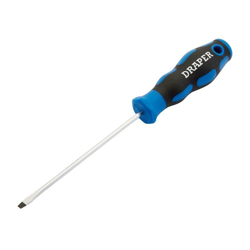 Draper 48920 3.2 x 100mm Plain Slot Screwdriver with Soft Grip Handles