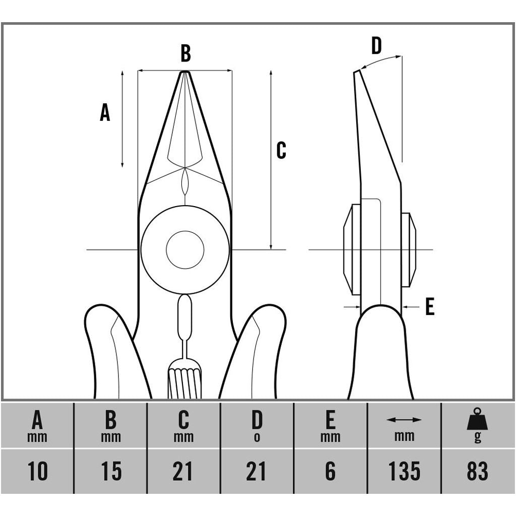 CK Tools Ecotronic ESD Side Cutters (Relieved) T3888