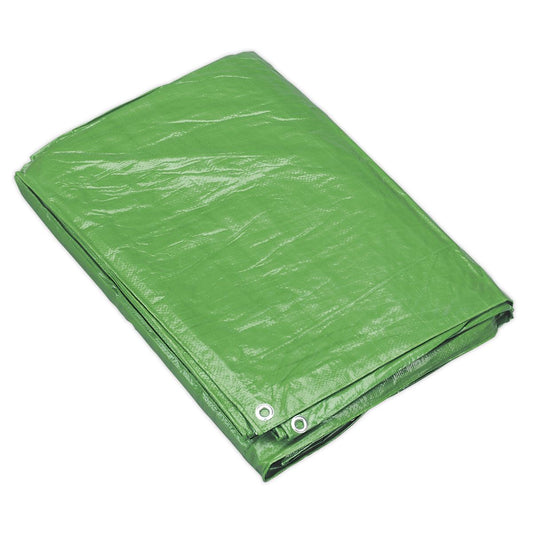 Sealey Tarpaulin 4.88 x 6.10m Green TARP1620G