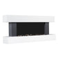 Baridi 46" Wall Mounted 1000W/2000W Electric Fireplace LED Flame Effect/Pebbles