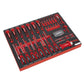 Sealey Tool Chest Combination 14 Drawer - Red with 446pc Tool Kit TBTPCOMBO1