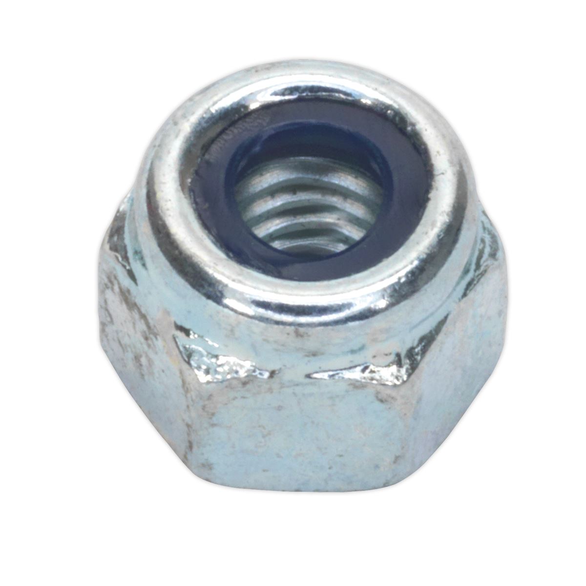 Sealey Nylon Locknut M5 Zinc Pack of 100 NLN5