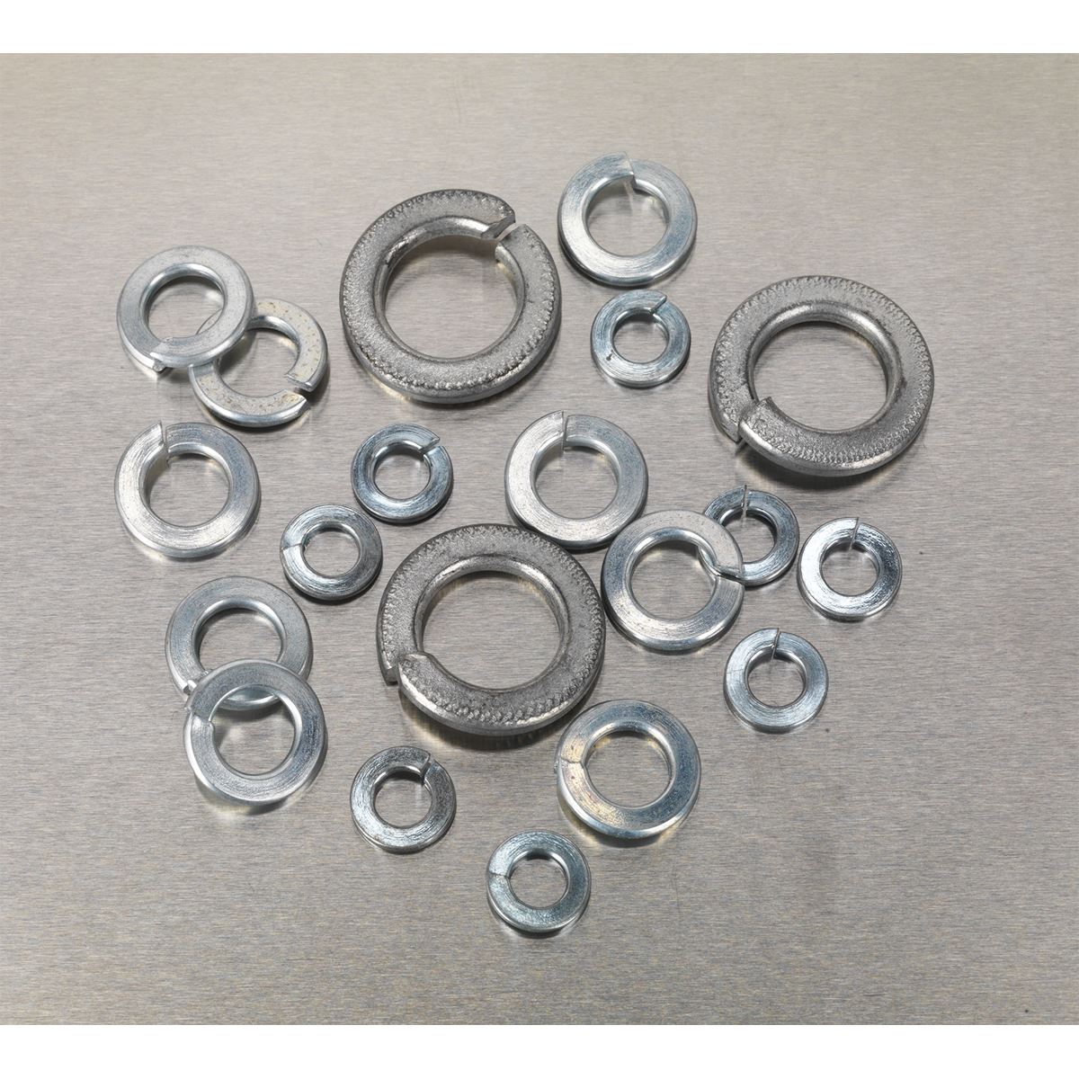 Sealey Spring Washer Assortment 1010pc DIN 127B M6-M16 Metric Zinc AB058SW