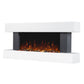 Baridi 46" Wall Mounted 1000W/2000W Electric Fireplace LED Flame Effect/Pebbles