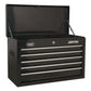 Sealey Topchest, Mid-Box & Rollcab 14 Drawer Stack - Black AP22BSTACK