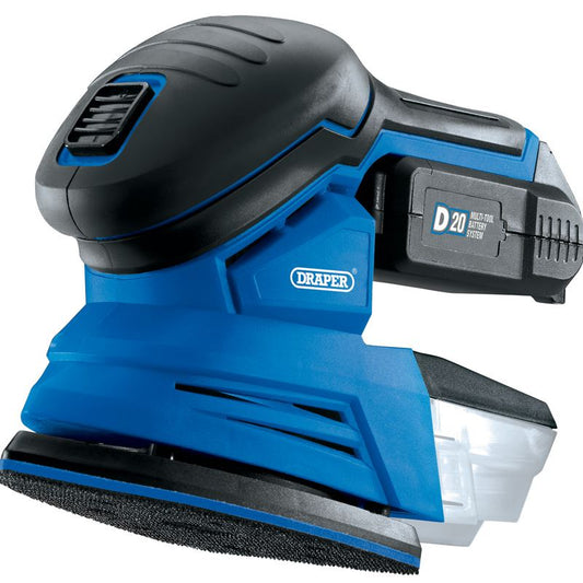 Elora D20 20V Tri-Base (Detail) Sander with 1x 2Ah Battery and Charger - 00608