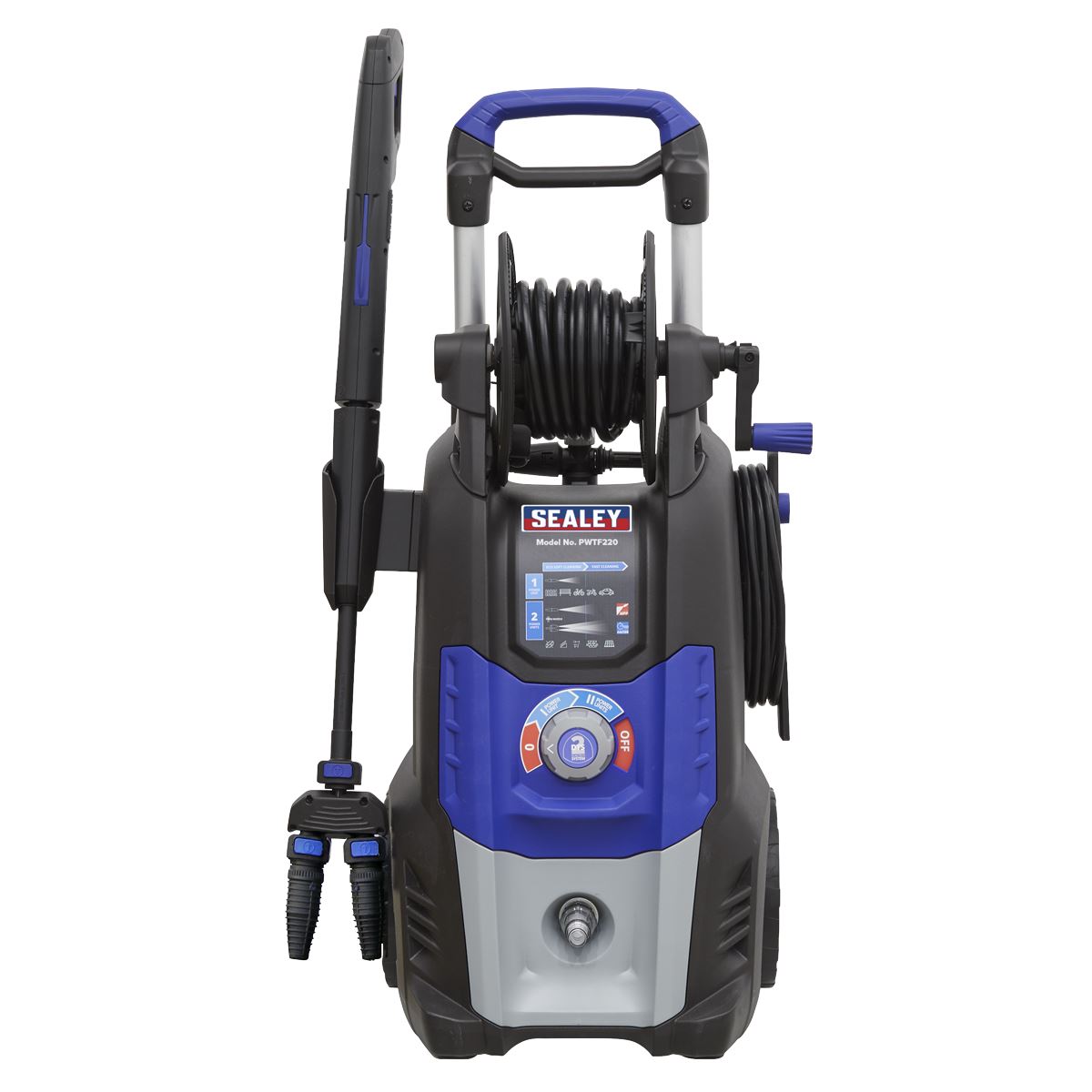 Sealey Pressure Washer 150bar Twin Pump TSS Rotablast PWTF2200