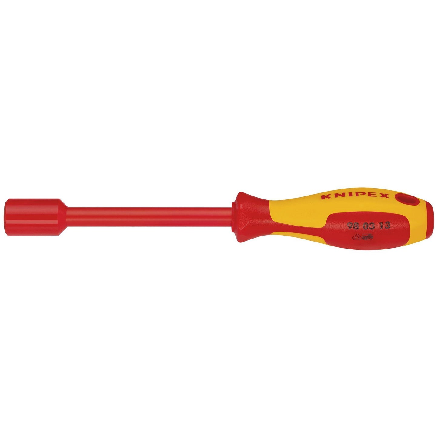 KNIPEX 98 03 13 VDE Insulated Nut Driver, 13.0 x 125mm