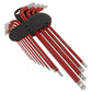 Sealey Ball-End Hex Key Set 11pc Anti-Slip Extra-Long Metric AK7164