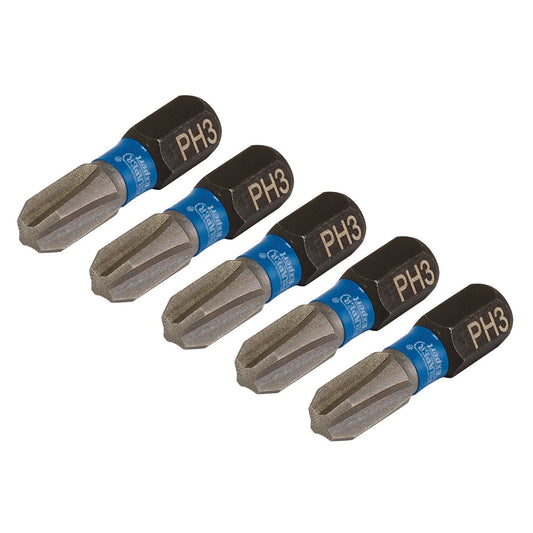 Draper PH3 x 25mm Impact S/D Bit 5Pk IMBH/PH25/5