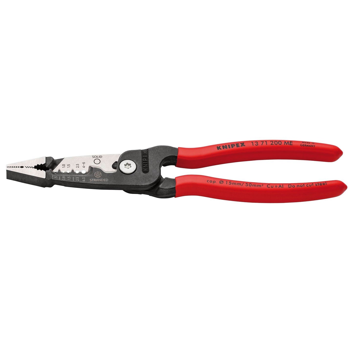 KNIPEX 13 71 200 ME Wire Stripper with Plastic Coated Handles, 200mm