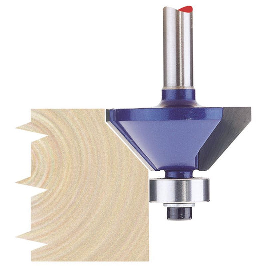 Draper 75340 1/4" Chamfering 30mm x 45° TCT Router Bit - NEW