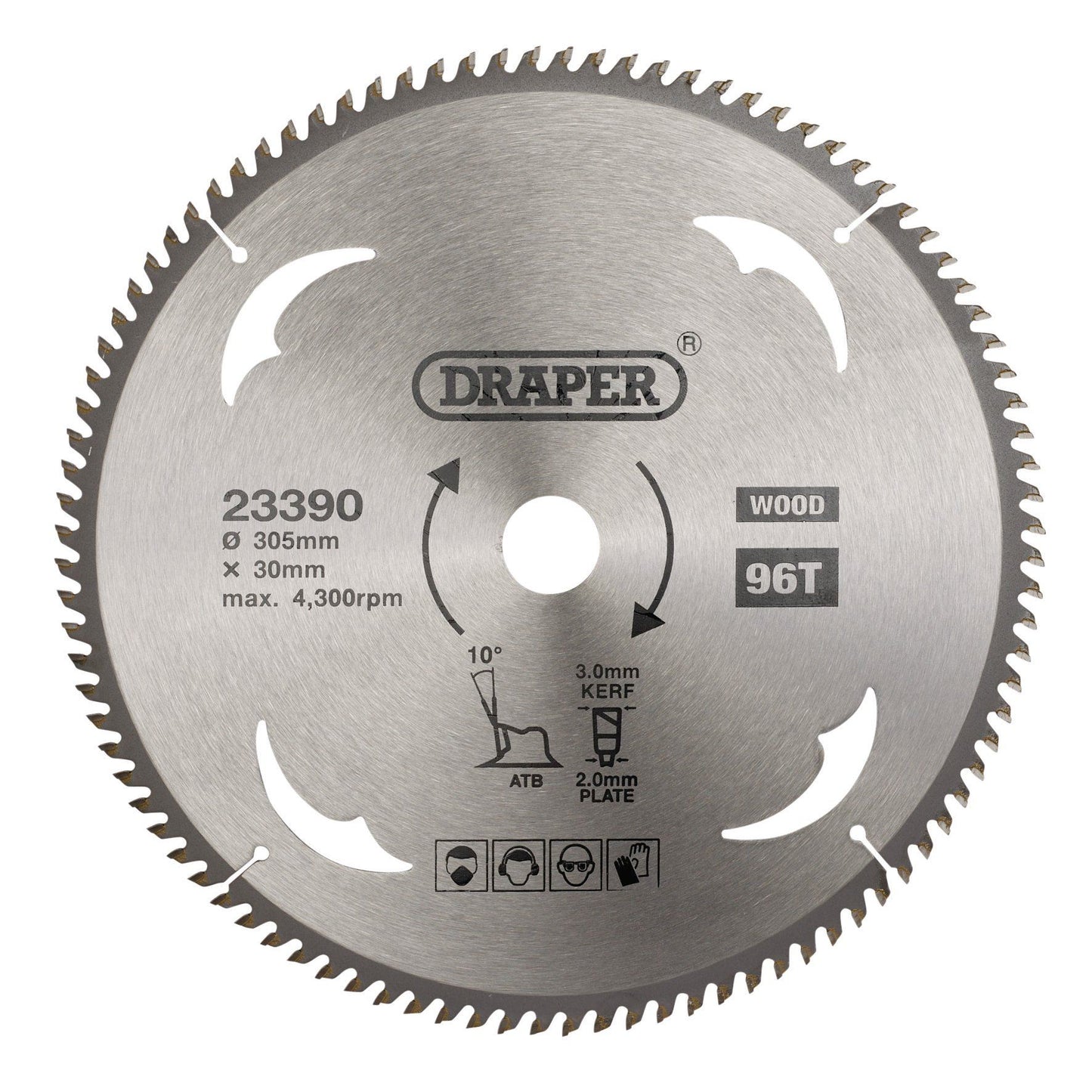 Draper Tct Saw Blade 305mm 96T Wood SBW17