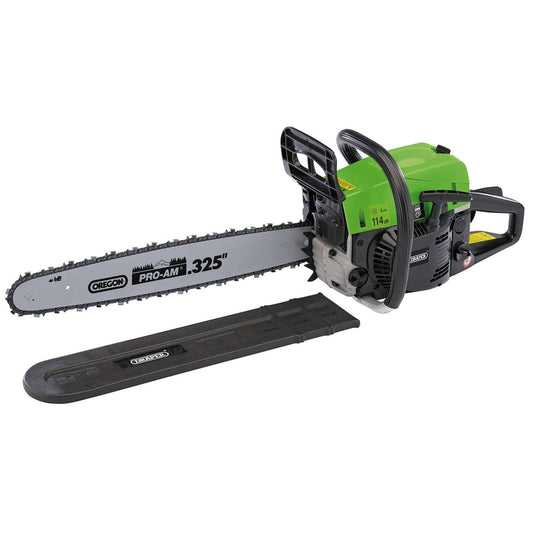 Draper 80106 550mm Petrol Chainsaw (52cc) Garden Saw Tree Stump