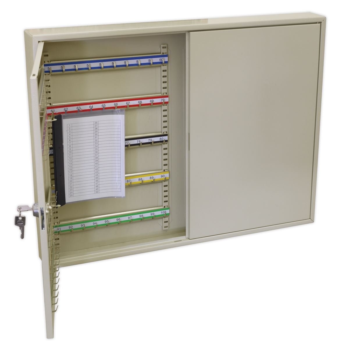 Sealey Key Cabinet 200 Key Capacity Wide SKC200W