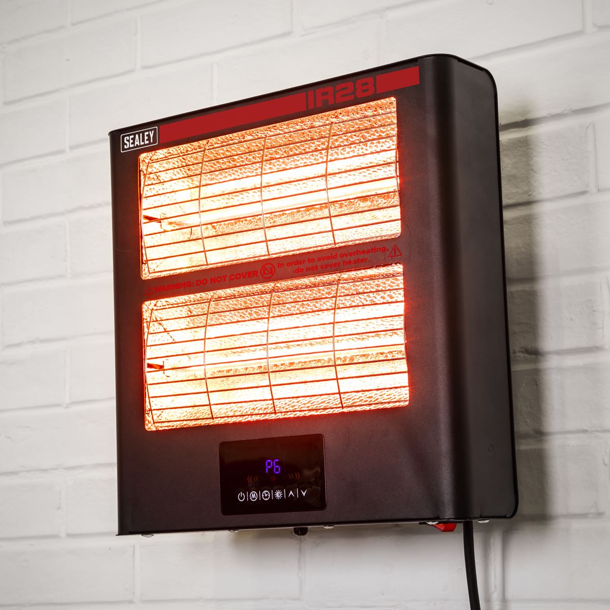 Sealey Infrared Quartz Heater - Wall Mounting 2.8kW/230V IR28