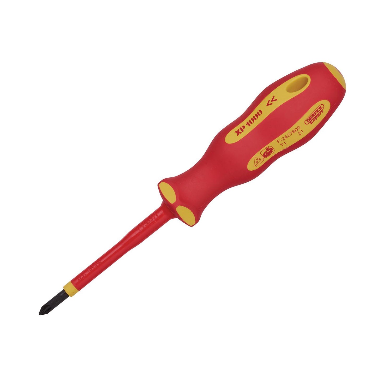 Draper Ergo Plus Vde No.1 x 80mm Pz Slot Screwdriver - 64477