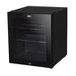 Baridi 50L Table Top Beer & Drinks Mini Fridge with Light 3-10�C - Black & Glass DH12