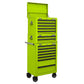 Sealey Superline Pro Topchest, Mid-Box Tool Chest & Rollcab Combination 14 Drawer with Ball-Bearing Slides - Green APSTACKTHV