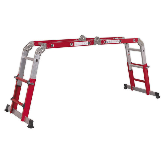 Sealey Aluminium Multipurpose Ladder EN 131 Adjustable Height AFPL2