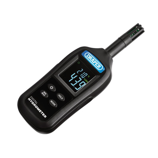 Draper Handheld Digital Hygrometer Humidity Temperature Meter, 0-100% RH and -20 to +70�C