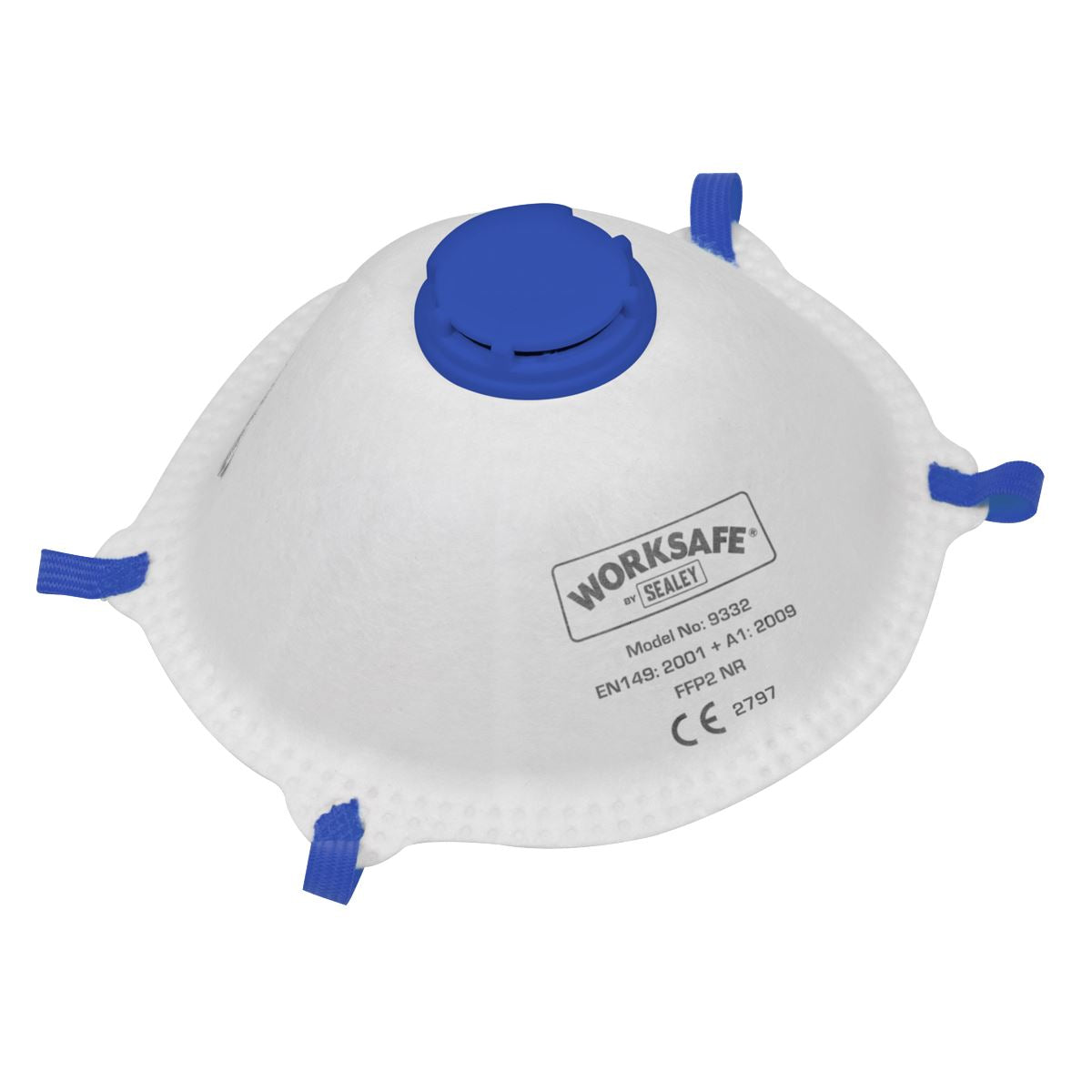 Sealey Cup Mask Valved FFP2 - Pack of 3 9332/3