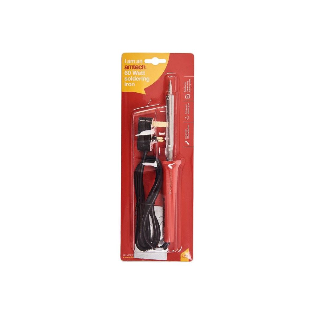 Amtech 60W Soldering Iron 240V UK Plug - S1725