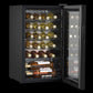 Baridi 24 Bottle Wine Cooler Fridge, Digital Touch Screen Controls, Black