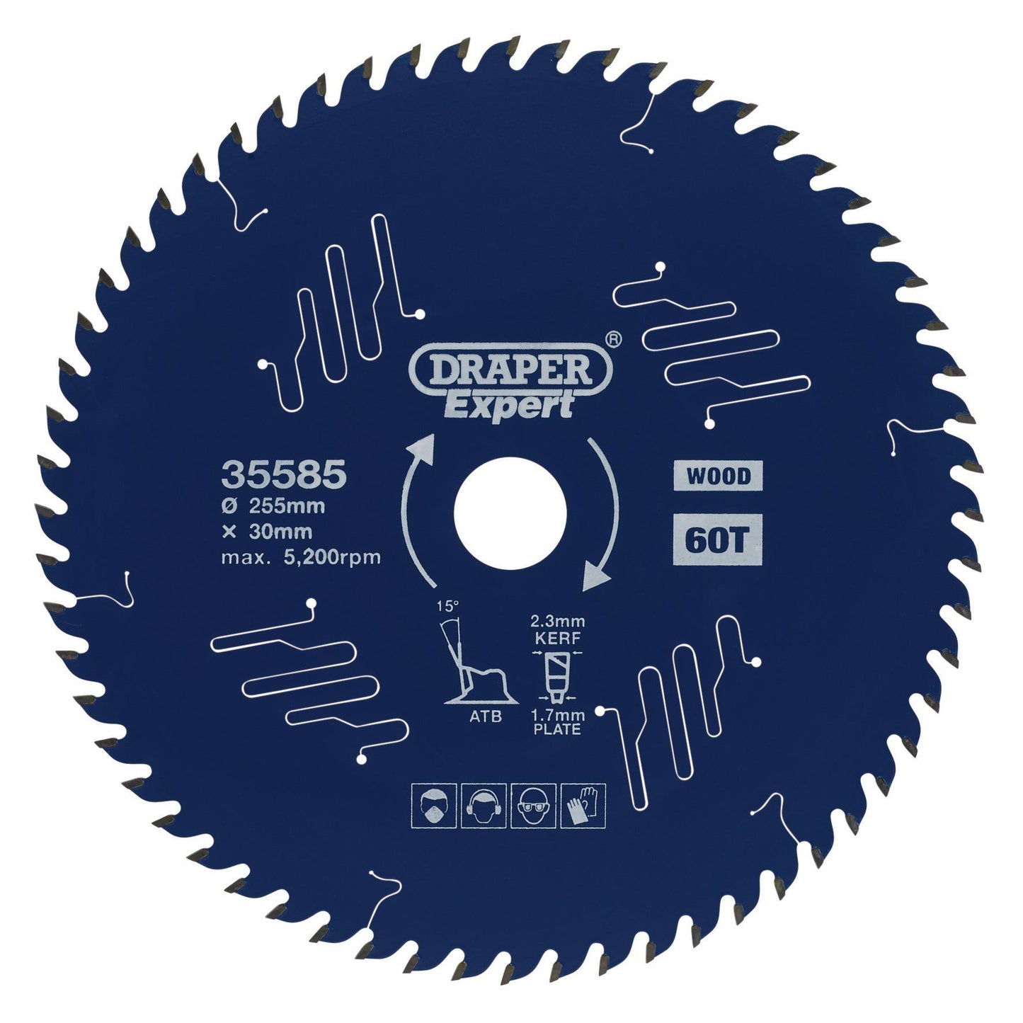 Draper Tct Saw Blade 255mm 60T SBE6